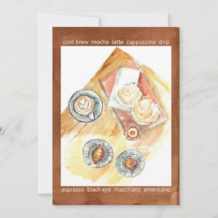 Date du café Invitation Pâtisserie Sucres Alimenta