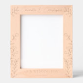 Date du nom du cadre photo mariage personnalisé (Recto)