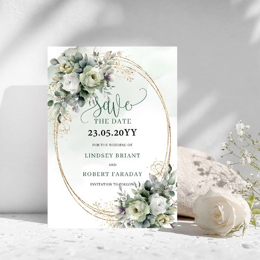 Date Eau de toilette verte dorée Eucalyptus Save The Da