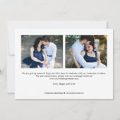 Date Écriture Élégante ÉMODIFIABLE COULEUR Save The Dat (Dos)