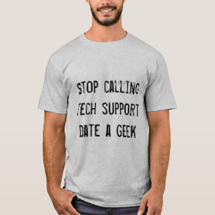 Date een geek t-shirt