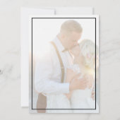 Date Elegant Faux Vellum Overlay Photo Wedding Save The (Dos)