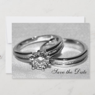Date Ensemble de bague de fiançailles diamant Save the