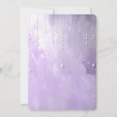 Date Fleurs Violettes avec Perles Pendantes Save The Da (Dos)