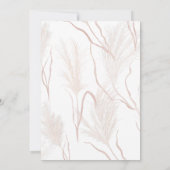Date Herbe des Pampas Moderne Écriture Florale Save The (Dos)