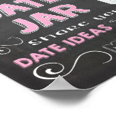 Date idées jar chalkboard Poster (Coin)
