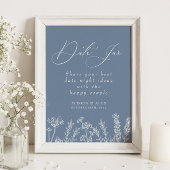 Date Jar Bruidsboeket Bruiloft Periwinkle Poster