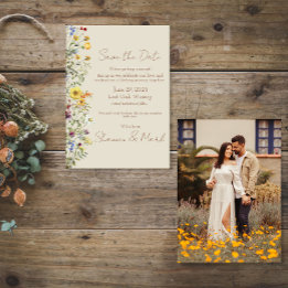 Date Jardin de Fleurs Sauvages Mariage Photo Save the D