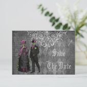 Date Mariée et marié d'Halloween effrayants, Save the D (Debout devant)