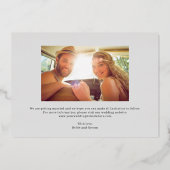 Date Mémorable Carte de Mariage "Save The Date" FO (Verso)