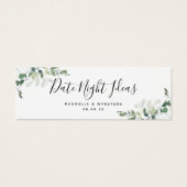 Date Night Ideas Eucalyptus Mariage Fête des marié (Dos)