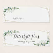 Date Night Ideas Eucalyptus Mariage Fête des marié (Devant & derrière)