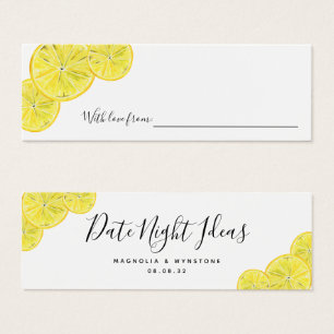 Date Night Ideas Lemons Fête des mariées Mariage