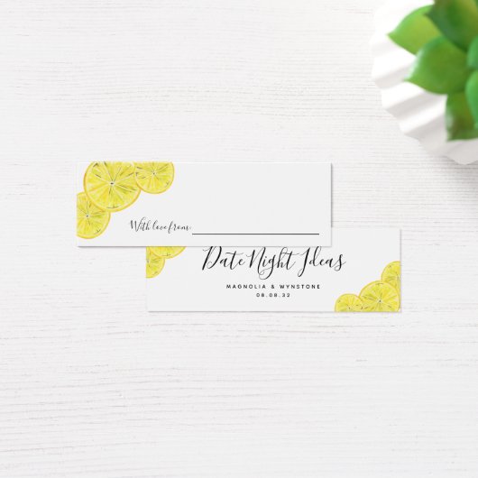 Date Night Ideas Lemons Fête des mariées Mariage (Bureau)