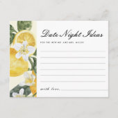 Date Night Ideas Main Squeeze Vrijgezellenfeest Informatiekaartje (Voorkant)