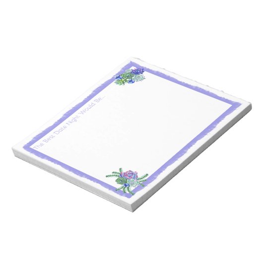 Date Night Idee Note Pad Notitieblok (Gedraaid)