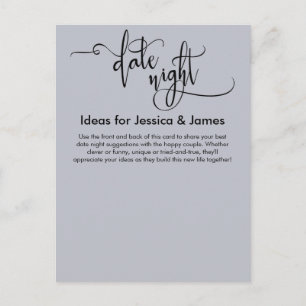 Date Night Ideeën Elegant Dusty Blue Advies Kaart