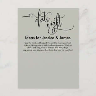 Date Night Ideeën Elegant Sage Green Advies Kaart