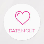 Date Night Planner / Organisateur Sticker / Étique (Design 2)