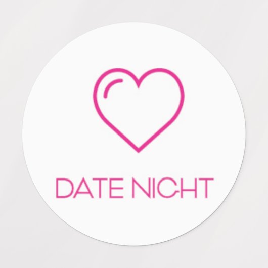 Date Night Planner / Organisateur Sticker / Étique (Design 1)