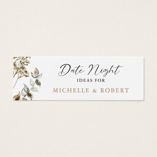 Date Nuit Idées Boho Pampas Grass Mariage Élégant (Devant)