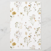 Date Nuit idées fleur sauvage carte de douche nupt (Dos)