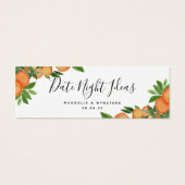 Date Nuit Idées Oranges Fête des mariées Mariage (Dos)