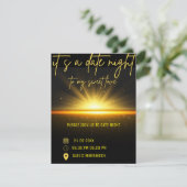 Date Nuit Invitation Dîner Invitation, Dîner Date (Debout devant)