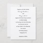 Date Oiseaux Gâteau de Mariage Mariée & Marié Save the (Dos)