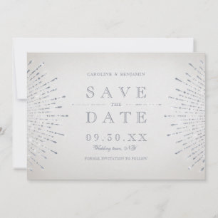 Date Paillettes argentées déco vintage mariage save the