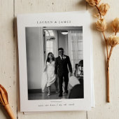 Date Photo de mariage classique formelle - Save the Dat