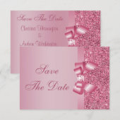 Date Rose avec Sequins Imprimés Nœud & Diamant Save the (Devant / Derrière)