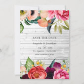 Date Rustique Boho Floral Mariage Bohème Photo Save The (Devant)