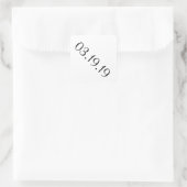Date simple - Autocollant diamant (Sac)