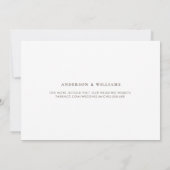 Date Simple Monogramme Contemporain Marron Save the Dat (Dos)