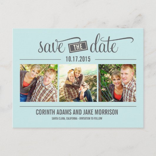 Date "THE" - Enregistrer La Carte Date (Devant)