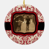 Dated and Personalized Holiday Photo Ornament (Achterkant)