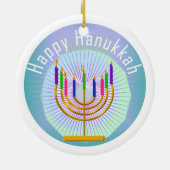 Dated Happy Hanukkah Keepomwille Ornament (Achterkant)