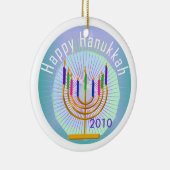 Dated Happy Hanukkah Keepomwille Ornament (Rechts)