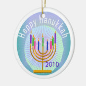 Dated Happy Hanukkah Keepomwille Ornament (Links)