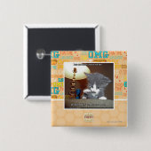 Dateert één kleine stap voor mij vierkante button 5,1 cm (Voorkant /achterkant)