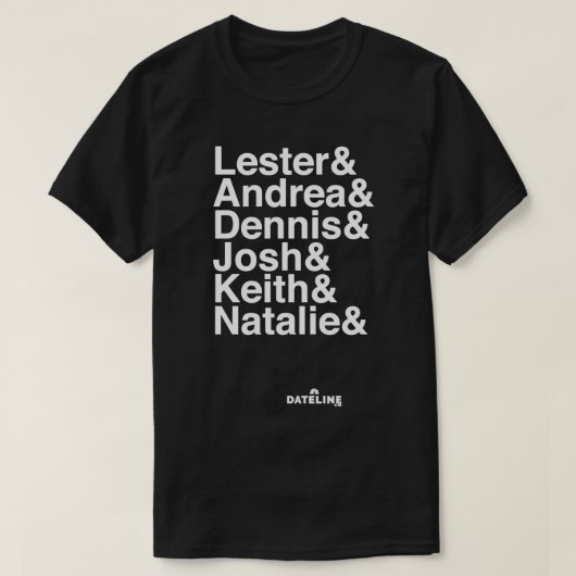 Dateline Correspondenten Ampersand Long hoeve T-Sh T-shirt (Design voorkant)