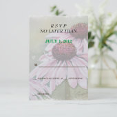 DATES ROSES CARTES RSVP PERSONNALISABLES (Debout devant)