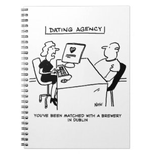 Dating Agency komt overeen met een brouwerij Notitieboek