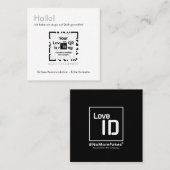 Dating Carte - BLACK - QR - PURE Collection (Devant / Derrière)