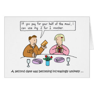 Dating Humour Cartoon Repas pour deux bons