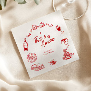 Dat's Amore Coquette Italiaanse Bruiloft Paper Servet