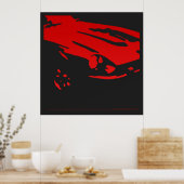 Datsun 240Z-gegevens - rood poster (Keuken)