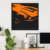 Datsun 240Z - Poster orange (Bureau à domicile)