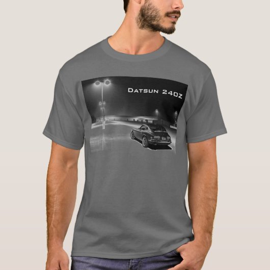 Datsun 240z 's nachts t-shirt (Voorkant)